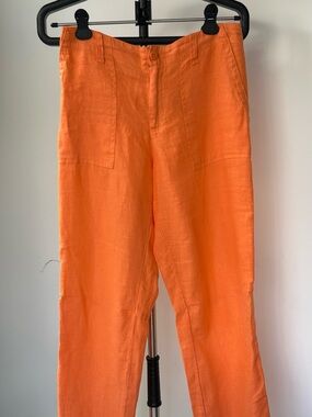 Sanctuary Orange Easy/Relax Linen Pant